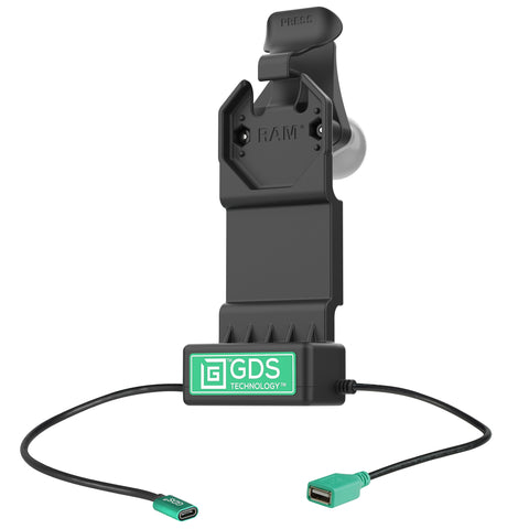 GDS® Uni-Conn™ Power + Single USB-A Dock (RAM-GDS-DOCK-U1CDU)