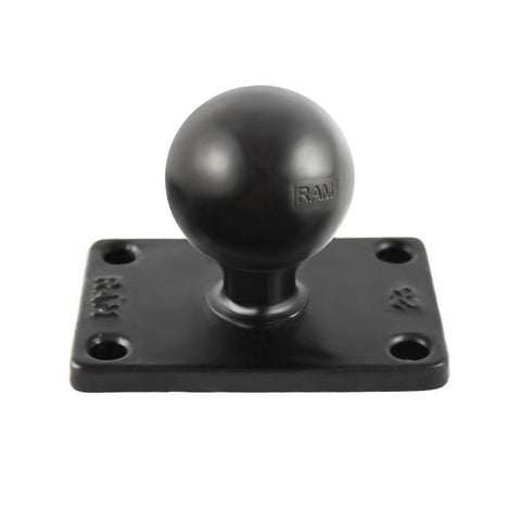 RAM-202U-23 C Size Ball on Rectangular Plate w/ 4-Hole Pattern - RAM Mounts Singapore - Mounts Singapore