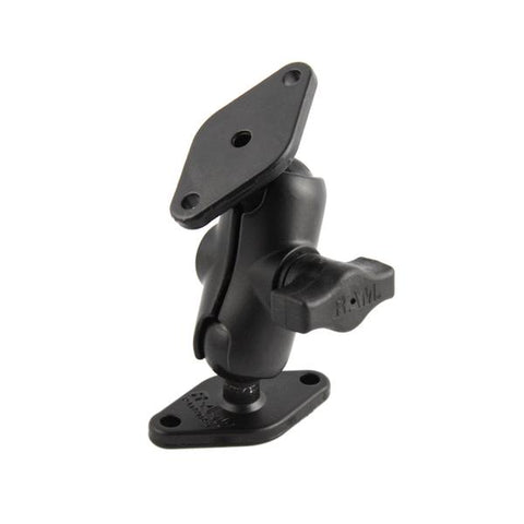 RAM 1" Ball Mount with Short Arm & 2/Diamond Bases (RAM-B-102U-A) - RAM Mounts Singapore