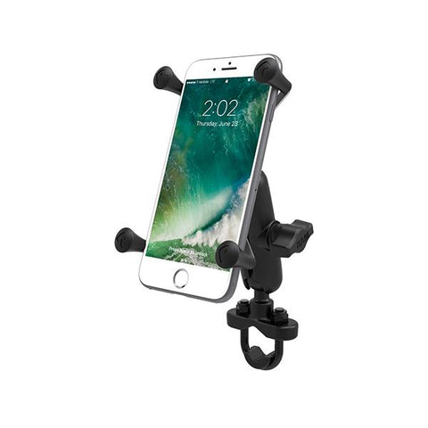 RAM Handlebar U-Bolt Mount with Universal RAM X-Grip Large Phone/Phablet Cradle (RAM-B-149Z-UN10U) - RAM Mount Singapore