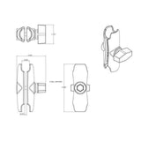 RAM-B-201U - RAM Double Socket Arm for B Size - Image3