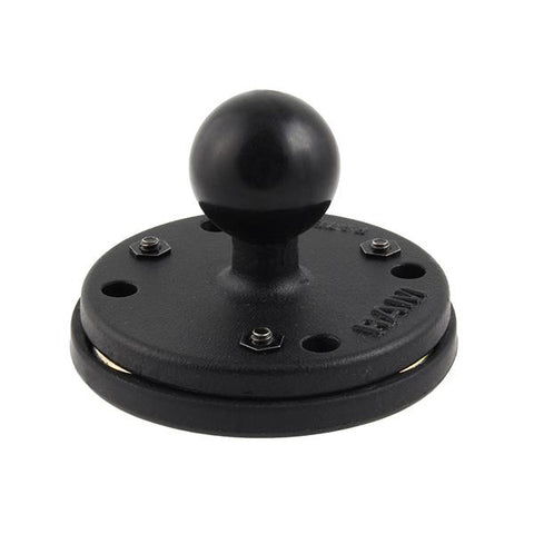 RAM 2.5" Round Base with AMPs Hole Pattern, 1" Ball & Triple Magnetic Base Adapter (RAM-B-202-339U) - RAM Mount Singapore