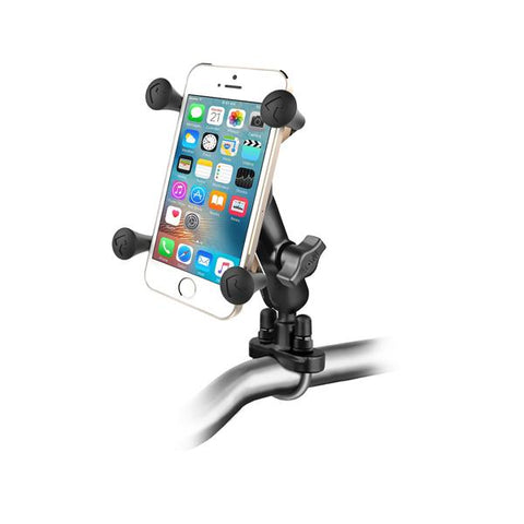 RAM Handlebar U-Bolt Mount with Universal RAM® X-Grip® Cell/iPhone Cradle (RAM-B-149Z-UN7U) - RAM Mount Singapore