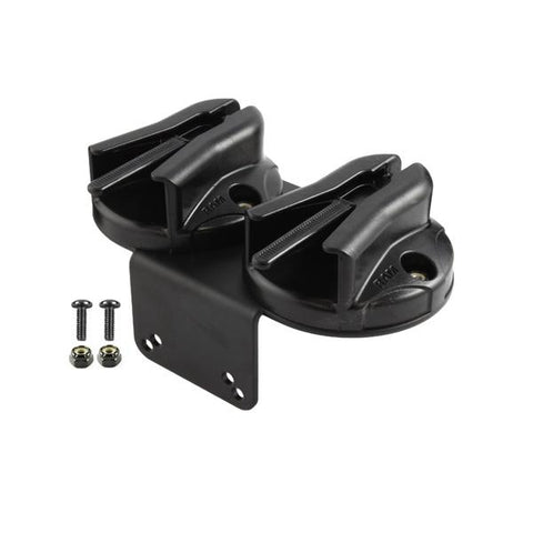 RAM Tough-Box™ Console Double Microphone Clip Base with 90 Degree Mounting Bracket (RAM-VC-MC2) - RAM Mounts - Mounts Singapore