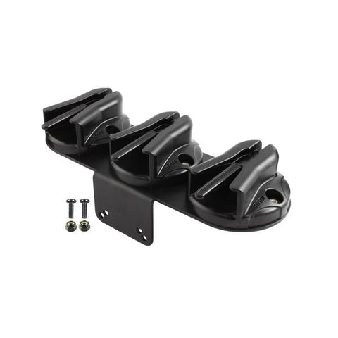 RAM Tough-Box™ Console Triple Microphone Clip Base with 90 Degree Mounting Bracket (RAM-VC-MC3) - RAM Mounts - Mounts Singapore