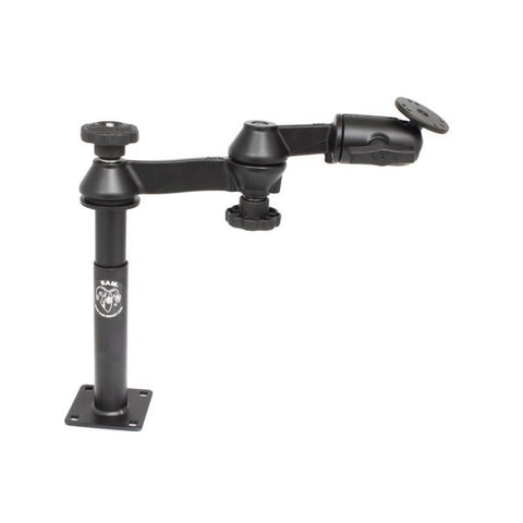 RAM Double Swing Arm with Male Tele-Pole, Female Tele-Pole & Round Base (RAM-VP-SW1-47) - Mounts Singapore - RAM Mounts Singapore