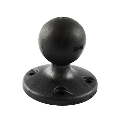 RAM 2.5" Composite Round Base with the AMPs Hole Pattern & 1.5" Ball (RAP-202U) - RAM Mounts Singapore - Mounts Singapore