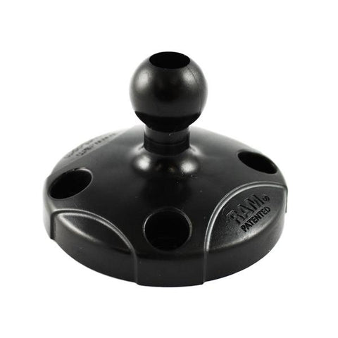 RAP-SB-202U RAM Round Base w/ AMPs Pattern & Snap-Link Ball - RAM Mounts Singapore - Mounts Singapore