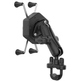 RAM® X-Grip® Large Phone Mount with Vibe-Safe™ & U-Bolt Base - Medium (RAM-B-149Z-UN10-462)