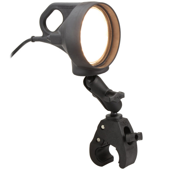 RAM® Tough-Claw™ Double Ball Mount with LED Spotlight (RAM-B-152-404)