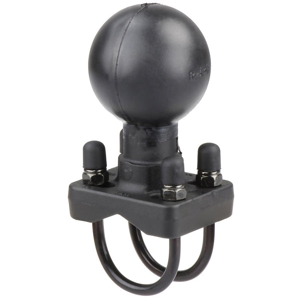 RAM® Double U-Bolt Ball Base for 1.25" - 1.5" Rails - D Size (RAM-D-235-1U)