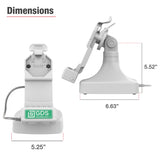 GDS® Uni-Conn™ Tilt & Swivel Dock with PoE - Gray (RAM-GDS-DOCK-D14-U1E-GRY)