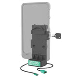 GDS® Uni-Conn™ Locking Spring Loaded Power + Single USB-A Dock (RAM-GDS-DOCKL-V12-U1CPDU)