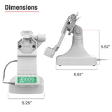 GDS® Uni-Conn™ Locking Tilt & Swivel Dock with USB-C + Data - Gray (RAM-GDS-DOCKLR-D14-U1C-2A-GRY)