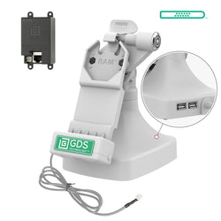 GDS® Uni-Conn™ Locking Tilt & Swivel Dock with PoE + Data - Gray (RAM-GDS-DOCKLR-D14-U1E-2A-GRY)
