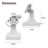 GDS® Uni-Conn™ Powered Locking Tilt & Swivel Dock with PoE + Data - Gray (RAM-GDS-DOCKLR-D14-U3E-2A-GRY)