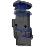 RAM® Locking Form-Fit Holder for Zebra TC22 & TC27 without Boot (RAM-HOL-ZE24L-1U)