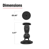 RAM® Dual 90-Degree Pivot Magnetic Mount (RAP-101-PV4-2P-NK-MAG88U)