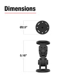 RAM® Dual 90-Degree Pivot Mount (RAP-101-PV4-2P-NKU)