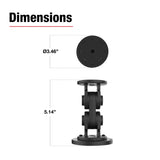 RAM® Dual Straight Pivot Magnetic Mount (RAP-101-PV4-2S-NK-MAG88U)