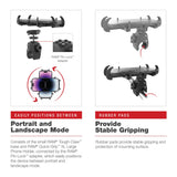 RAM® Low-Profile Tough-Claw™ Small Clamp Mount (RAP-400-1U)