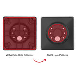 RAM® 100mm & 75mm VESA to AMPS Hole Pattern Adapter Plate (RAP-DOCK-D10VU)