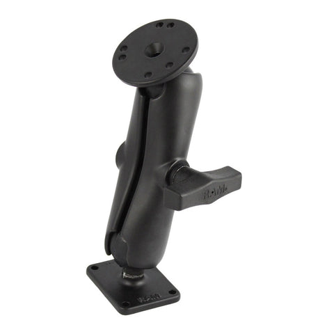 RAM® Double Ball Mount with Round & Rectangular Plates - Medium (RAM-101U-225)