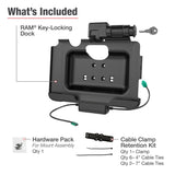 RAM® Key-Locking Power + Data Dock for Tab Active4 Pro & Tab Active Pro (RAM-HOL-SAM57CPKL-1AU)