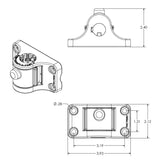 RAM® Universal Adapt-A-Post™ Bulkhead Drill-Down Base (RAP-AAPUBU)