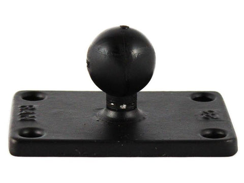 RAM-B-202U-23 - RAM B Size 1" Ball and Rectangular Plate with 1.5" x 2.5" 4-Hole Pattern - image1