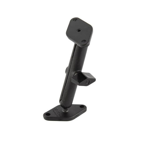 RAM Long Double Socket Arm and 2 Diamond Bases with AMPs hole pattern Ball Mount (RAM-A-101U-B) - RAM Mounts in Singapore - Mounts Singapore