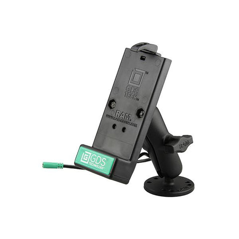 GDS® Powered Phone Dock with Drill-Down Double Ball Mount (RAM-B-138-GDS-DOCK-V1U)