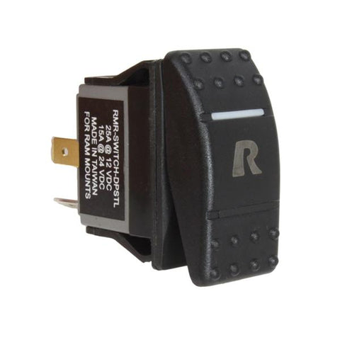 RAM DPST Rocker Switch with Light (RAM-SWITCH-DPSTL) - Mounts Singapore - RAM Mounts Singapore