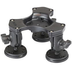 RAP-365B-1-339U RAM Triple Ball and Socket Magnetic Base with AMPS Hole Pattern-image-1